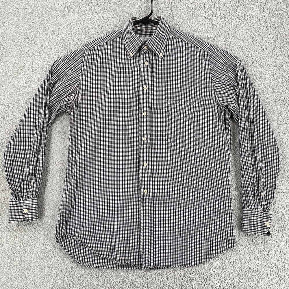 Camicissima Shirt Men's Size 40 15 1/2  Button Down Long Sleeve Pocket Gingham